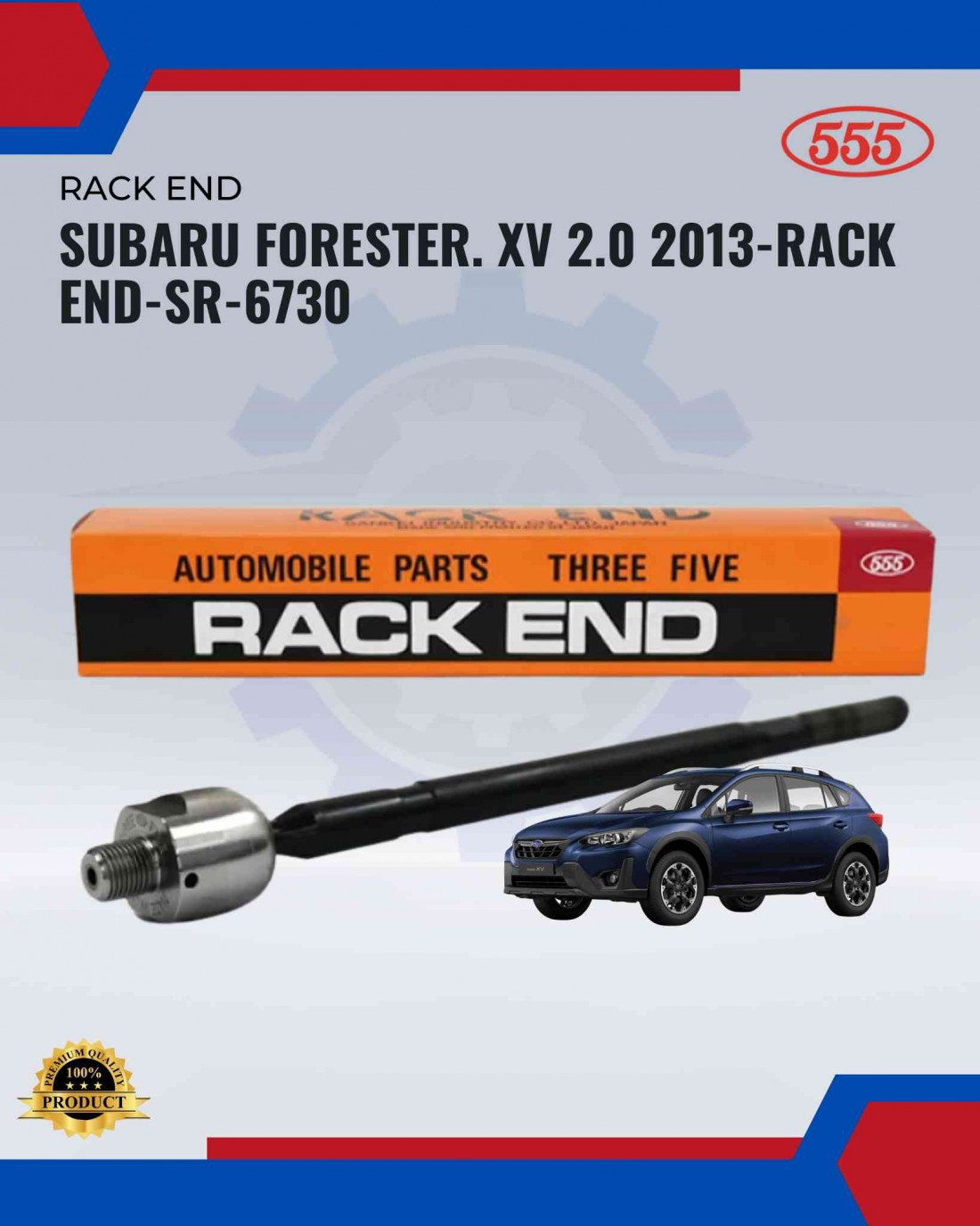 Subaru Forester. XV 2.0 2013-Rack End-SR-6730 | JCA AUTO SUPPLY