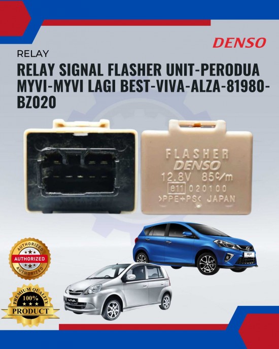 Relay Signal Flasher Unit-Perodua Myvi-Myvi Lagi Best-Viva-Alza-Denso-81980-BZ020 image