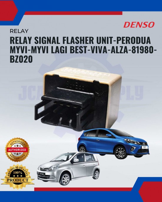Relay Signal Flasher Unit-Perodua Myvi-Myvi Lagi Best-Viva-Alza-Denso-81980-BZ020 image