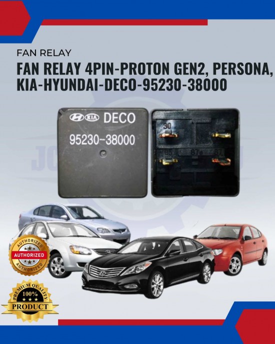 Fan Relay 4Pin-Proton Gen2-Persona-Kia-Hyundai-Deco-95230-38000 image