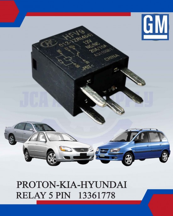 Relay-5 Pin-Multi Purpose-Proton-Kia-Hyundai-GM13361778 image