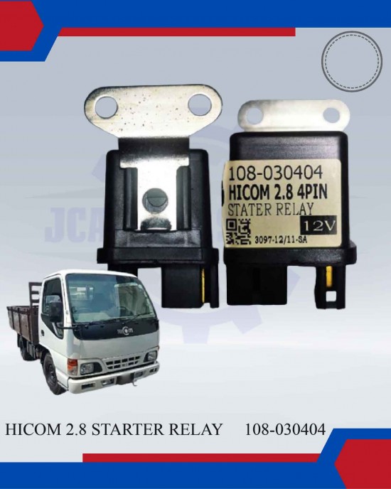 Starter Relay 4 Pin 12v-Hicom 2.8-108-030404 image