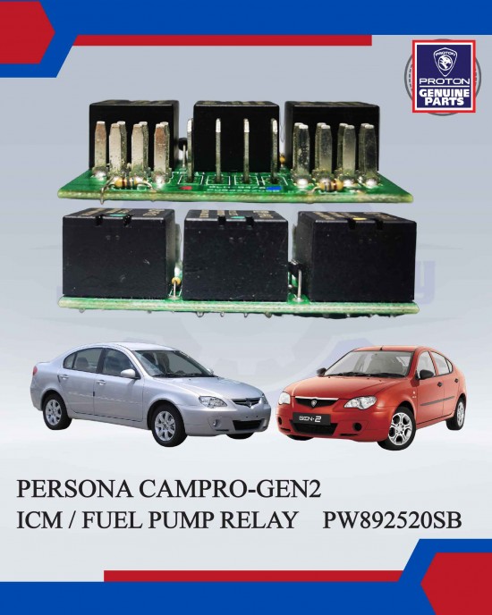 Showing image for Fuel Pump Relay ICM Relay-Proton Persona Campro-Gen2-PROTON GENUINE PARTS ORIGINAL-PW892520SB Fuel Pump Relay ICM Relay-Proton Persona Campro-Gen2-PROTON GENUINE PARTS ORIGINAL-PW892520SB image