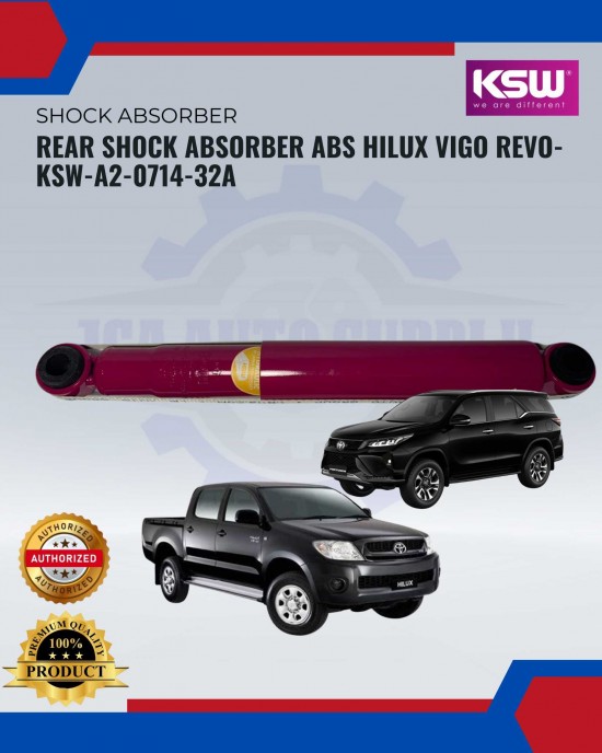 Showing image for Rear Shock Absorber Abs Hilux Vigo Revo-KSW-A2-0714-32A (Price for 2pcs) Rear Shock Absorber Abs Hilux Vigo Revo-KSW-A2-0714-32A (Price for 2pcs) image