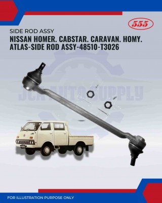 Nissan Homer. Cabstar. Caravan. Homy. Atlas-Side Rod Assy-48510-T3026(LH)