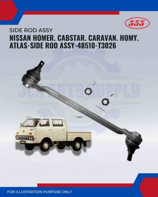 Nissan Homer. Cabstar. Caravan. Homy. Atlas-Side Rod Assy-48510-T3026(LH)