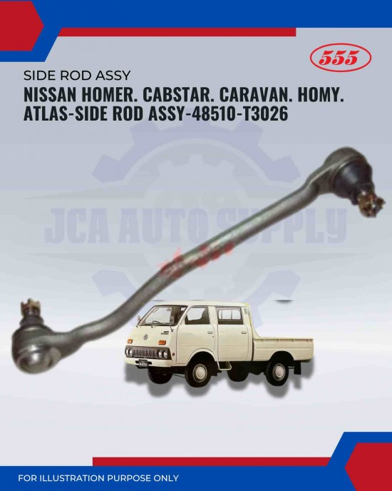 Nissan Homer. Cabstar. Caravan. Homy. Atlas-Side Rod Assy-48510-T3026(LH)