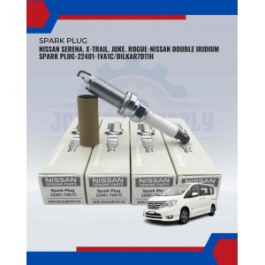Nissan Serena. X-Trail. Juke. Rogue-Nissan Double Iridium Spark Plug-22401-1VA1C/DILKAR7D11H