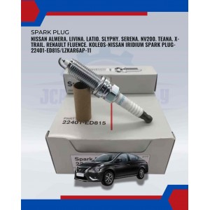 Nissan Almera. Livina. Latio. Slyphy. Serena. Nv200. Teana. X-Trail. Renault Fluence. Koleos-Nissan Iridium Spark Plug-22401-ED815/LZKAR6AP-11