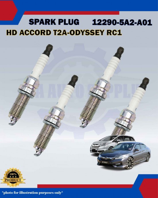 Honda Double Iridium Spark Plug-Honda Accord T2A-Odyssey RC1-12290-5A2-A01-DILKAR7G11GS