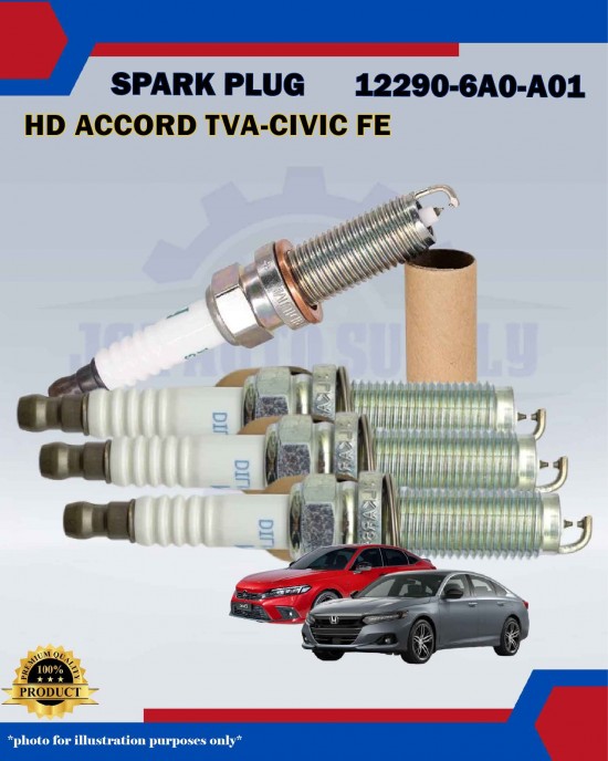Honda Double Iridium Spark Plug-Honda Accord TVA-CV1-Civic FE-12290-6A0-A01-DILKAR8P8SY