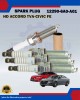 Honda Double Iridium Spark Plug-Honda Accord TVA-CV1-Civic FE-12290-6A0-A01-DILKAR8P8SY