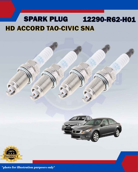 Honda Iridium Spark Plug-Honda Accord TAO-Civic FD SNA-Stream RN6-RN8-12290-R62-H01-IZFR6K11NS
