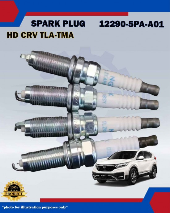 Honda Iridium Spark Plug-Honda CRV TLA 1.5cc Turbo-TMA 1.5cc Turbo-12290-5PA-A01-ILZKAR8J8SY