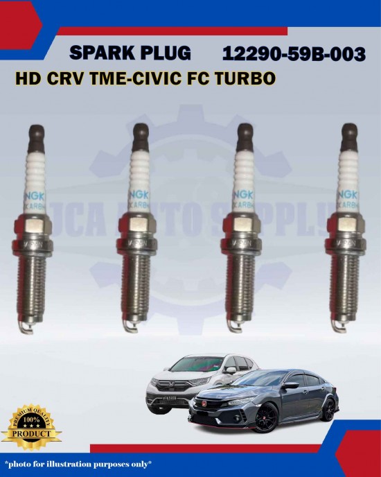 Honda Iridium Spark Plug-Honda CRV TME-Civic TEA-FC Turbo-Jade 1.5cc-12290-59B-003-ILZKAR8H8S Honda Iridium Spark Plug-Honda CRV TME-Civic TEA-FC Turbo-Jade 1.5cc-12290-59B-003-ILZKAR8H8S