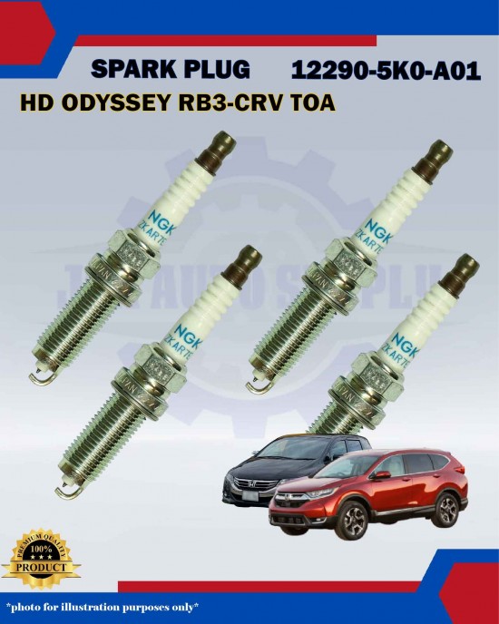Honda Iridium Spark Plug-Honda Odyssey RB3-RC4-CRV TOA-Accord 2.4cc-12290-5K0-A01-ILZKAR7E11S Honda Iridium Spark Plug-Honda Odyssey RB3-RC4-CRV TOA-Accord 2.4cc-12290-5K0-A01-ILZKAR7E11S