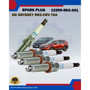 Honda Iridium Spark Plug-Honda Odyssey RB3-RC4-CRV TOA-Accord 2.4cc-12290-5K0-A01-ILZKAR7E11S