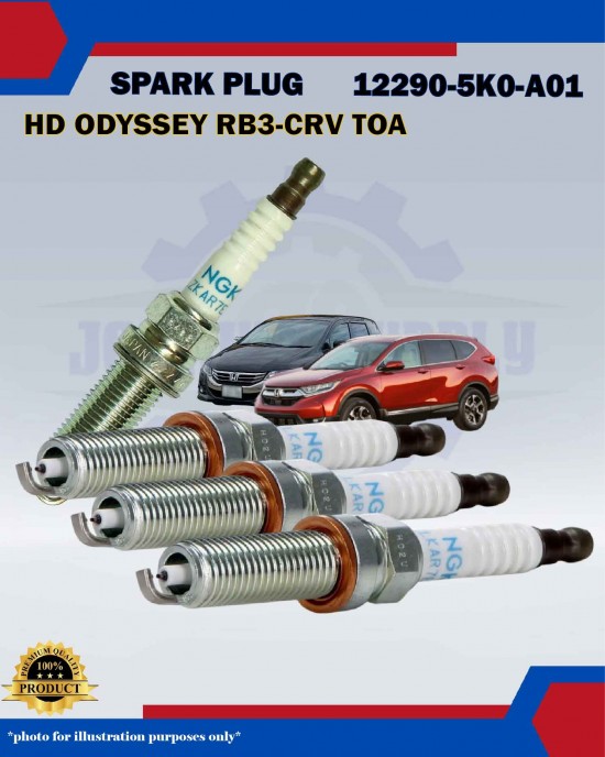Honda Iridium Spark Plug-Honda Odyssey RB3-RC4-CRV TOA-Accord 2.4cc-12290-5K0-A01-ILZKAR7E11S Honda Iridium Spark Plug-Honda Odyssey RB3-RC4-CRV TOA-Accord 2.4cc-12290-5K0-A01-ILZKAR7E11S
