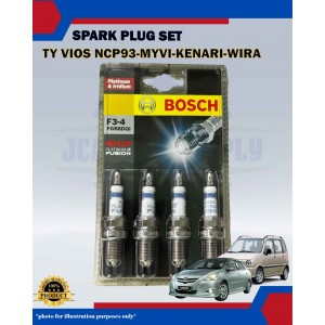 Spark Plug Platinum & Iridium Set-Perodua Myvi 1.0cc-Kenari-Viva 1.0cc-850-Perdana-Wira 1.6cc-Vios NCP93-F3-4-FGR8DQI Spark Plug Platinum & Iridium Set-Perodua Myvi 1.0cc-Kenari-Viva 1.0cc-850-Perdana-Wira 1.6cc-Vios NCP93-F3-4-FGR8DQI