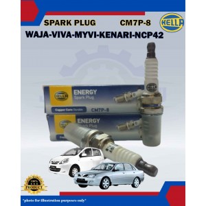 Spark Plug Set (4pcs)-Proton Waja-Viva-Myvi Old Model-Kenari-Kembara DVVT-Vios NCP42-NCP93-CM7P-8