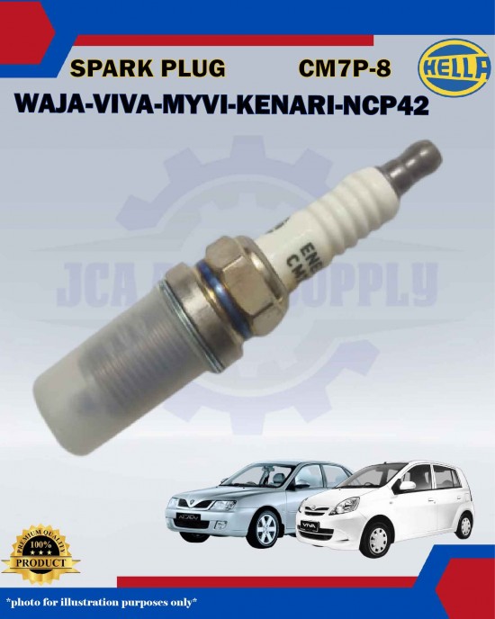 Spark Plug Set (4pcs)-Proton Waja-Viva-Myvi Old Model-Kenari-Kembara DVVT-Vios NCP42-NCP93-CM7P-8