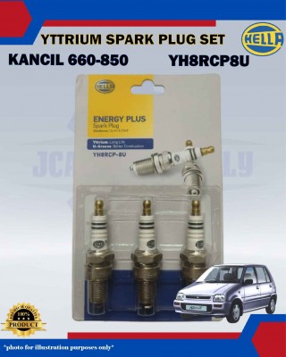 Spark Plug Yttrium Set (3pcs)-Perodua Kancil 650-850-Daihatsu Charade 1.0cc-Suzuki Swift 1.0cc-YH8RCP8U