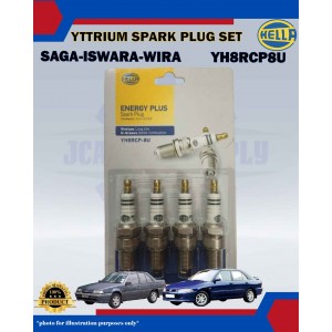 Spark Plug Yttrium Set (4pcs)-Proton Saga-Iswara-Satria-Wira-Toyota Corolla AE80-YH8RCP8U