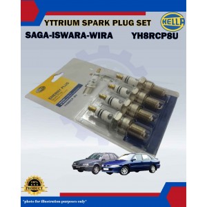 Spark Plug Yttrium Set (4pcs)-Proton Saga-Iswara-Satria-Wira-Toyota Corolla AE80-YH8RCP8U Spark Plug Yttrium Set (4pcs)-Proton Saga-Iswara-Satria-Wira-Toyota Corolla AE80-YH8RCP8U