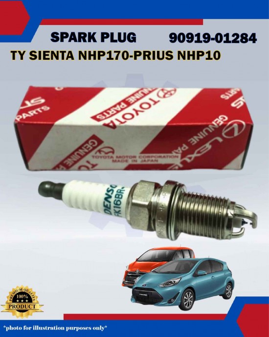 Toyota Double Iridium Spark Plug-Toyota Sienta NHP170-Prius NHP10-Corolla-Vitz-90919-01284-FK16BR-AL8 Toyota Double Iridium Spark Plug-Toyota Sienta NHP170-Prius NHP10-Corolla-Vitz-90919-01284-FK16BR-AL8