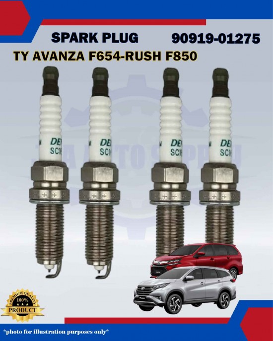 Toyota Iridium Spark Plug-Avanza F653-Rush-Altis-Bezza 1.3cc-Aruz-1.3cc-90919-01275-SC16HR11-IXEH20TT Toyota Iridium Spark Plug-Avanza F653-Rush-Altis-Bezza 1.3cc-Aruz-1.3cc-90919-01275-SC16HR11-IXEH20TT