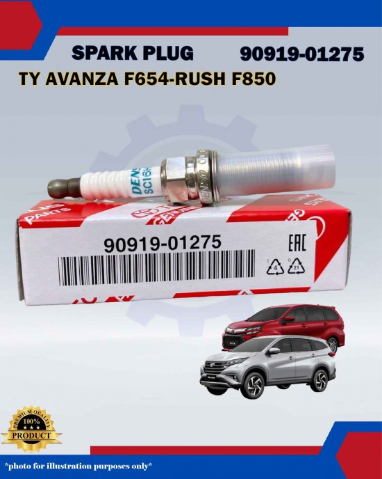 Toyota Iridium Spark Plug-Avanza F653-Rush-Altis-Bezza 1.3cc-Aruz-1.3cc-90919-01275-SC16HR11-IXEH20TT Toyota Iridium Spark Plug-Avanza F653-Rush-Altis-Bezza 1.3cc-Aruz-1.3cc-90919-01275-SC16HR11-IXEH20TT