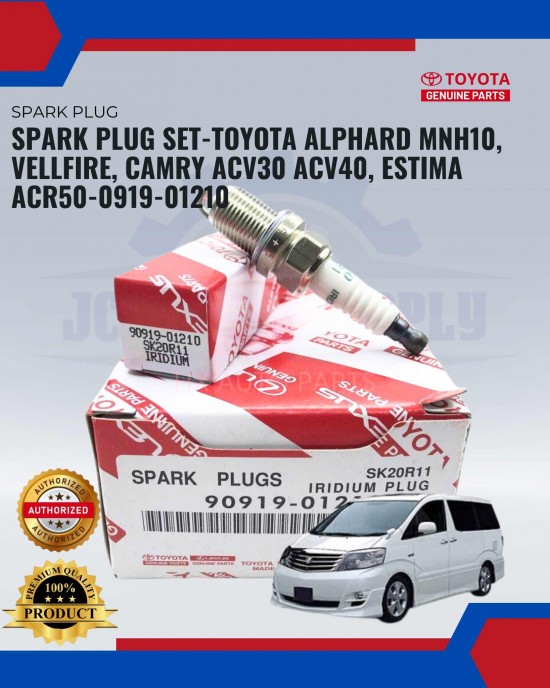 Spark Plug Set-Toyota Alphard MNH10, Vellfire, Camry ACV30 ACV40, Estima ACR50-0919-01210 Spark Plug & Plug Cables image