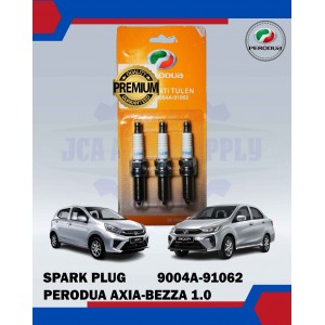 Spark Plug Set (3pcs)-Perodua Axia-Bezza 1.0-PERODUA ORIGINAL-9004A-91062