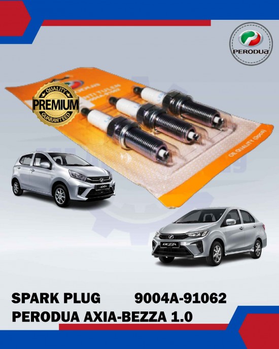 Perodua Axia - Bezza 1.0 Spark Plug - Original - 9004A-91062 Spark Plug & Plug Cables image