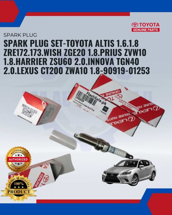 Toyota Lexus NX200. Altis ZRE142. Harrier ZSU60.Vios NCP150.Wish ZGE20. Yaris NSP151 Original Irridium Spark Plug Set-90919-01253-SC20HR11 Spark Plug image