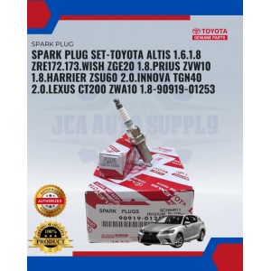 Toyota Lexus NX200. Altis ZRE142. Harrier ZSU60.Vios NCP150.Wish ZGE20. Yaris NSP151 Original Irridium Spark Plug Set-90919-01253-SC20HR11