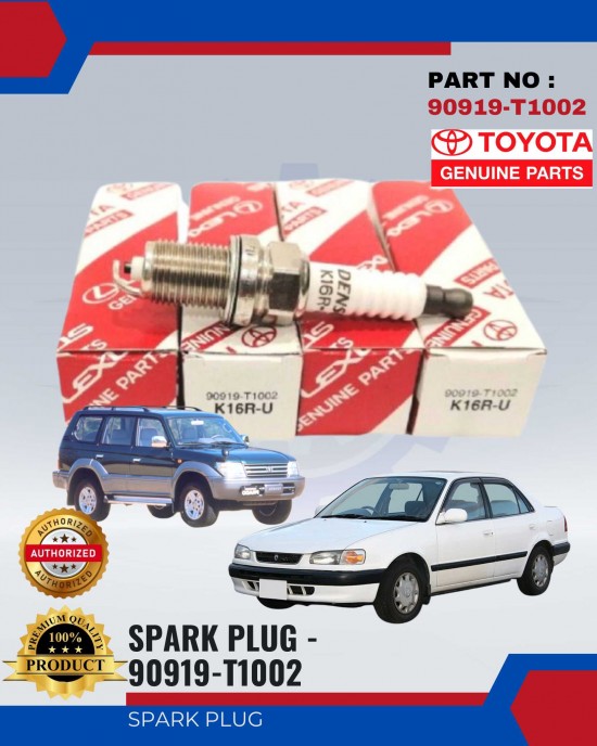 Spark Plug-K16R-U-Toyota Corolla-Vios-Landcruiser Prado-NCP93-150-RZJ95-EE111-TOYOTA- 90919-T1002 Spark Plug & Plug Cables image