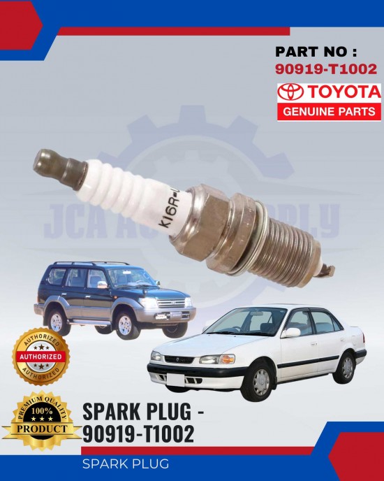 Spark Plug-K16R-U-Toyota Corolla-Vios-Landcruiser Prado-NCP93-150-RZJ95-EE111-TOYOTA- 90919-T1002 Spark Plug & Plug Cables image