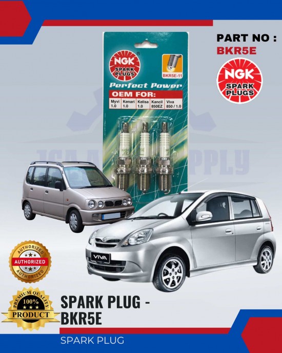 BKR5E-11 NGK PLUG For Myvi-Kenari-Kelisa-Kancil-Viva Spark Plug & Plug Cables image