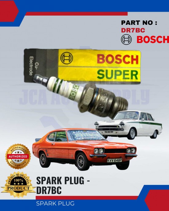 BOSCH Spark Plug - FORD CAPRI-CORTINA-SCORPIO - 1PCS - DR7BC Spark Plug & Plug Cables image