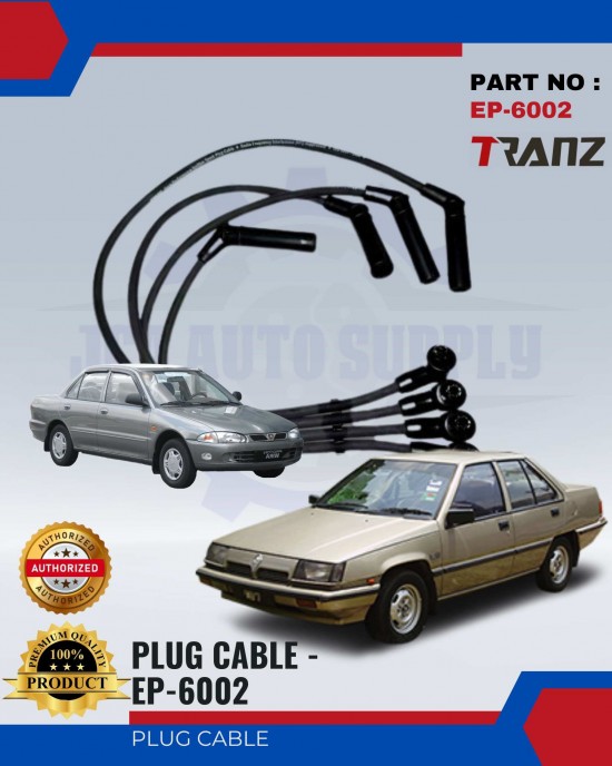 PLUG CABLE TRANZ - PROTON SAGA 12V-WIRA 1.5 - EP-6002 Spark Plug & Plug Cables image