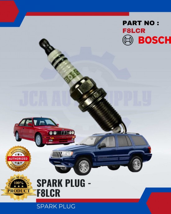 Spark Plug-Bmw E30-E34-Grand Cherokee 4.0-1PCS-BOSCH-F8LCR2 Spark Plug & Plug Cables image