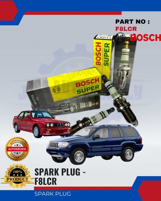 Spark Plug-Bmw E30-E34-Grand Cherokee 4.0-1PCS-BOSCH-F8LCR2 Spark Plug & Plug Cables image