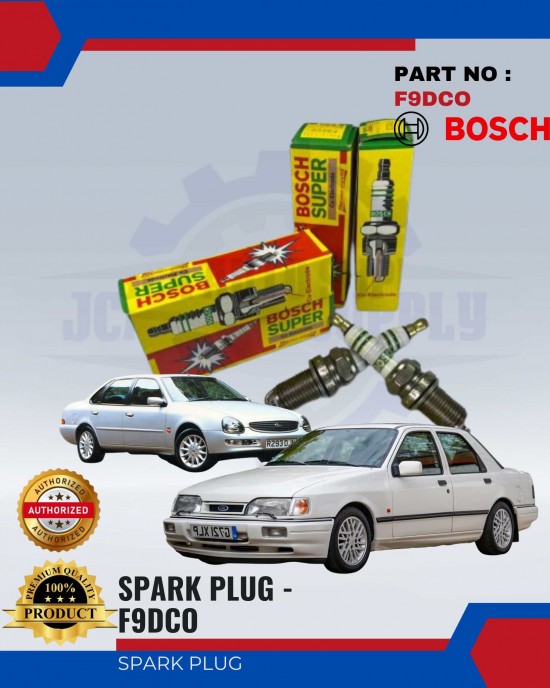 BOSCH Spark Plug - Ford Scorpio-Sierra - 4pcs - F9DCO Spark Plug & Plug Cables image