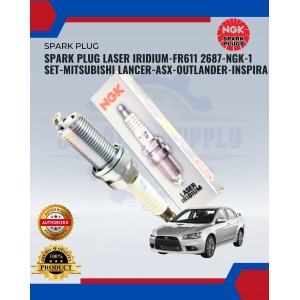 Spark Plug Laser Iridium-Mitsubishi Lancer-Asx-Outlander-Inspira-FR611 2687-NGK-1 SET