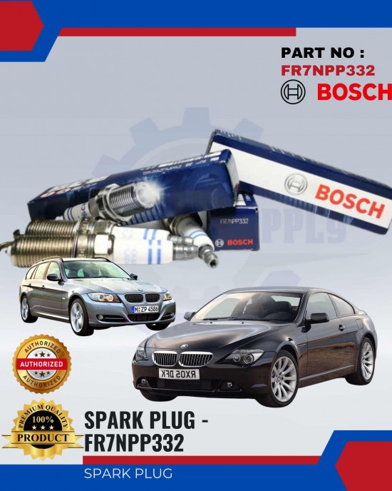 BOSCH SPARK PLUG SET (6PCS) - BMW E91. E87. COUPE. Z4 ROADSTER - FR7NPP332 Spark Plug & Plug Cables image