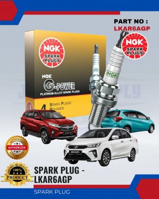 Spark Plug-Perodua Aruz-Myvi-Gen-Bezza-Toyota-Yaris-Vios-NGK G-POWER PLATINUM-LKAR6AGP(4PCS)