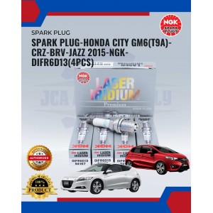 Spark Plug-Honda City Gm6(T9a)- Crz-Brv-Jazz 2015-NGK-DIFR6D13(4pcs)