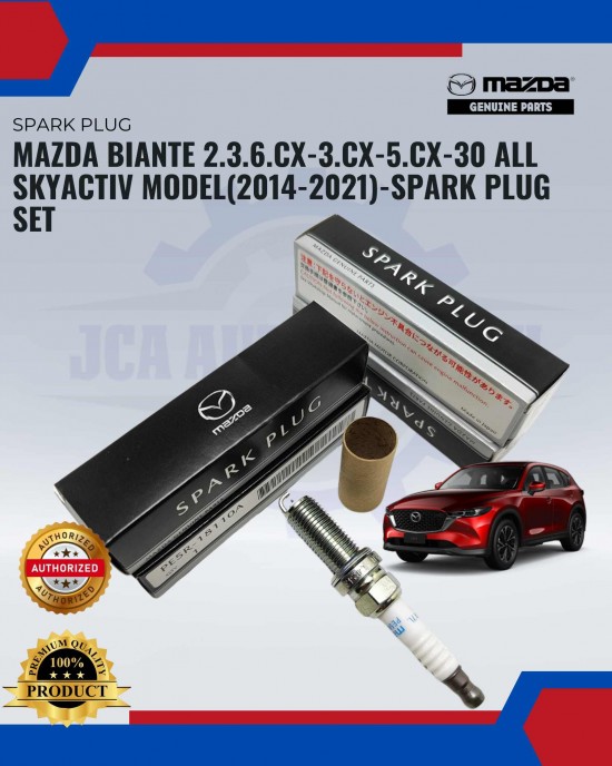 Mazda Biante-Mazda 2-Mazda 3-Mazda 6-Mazda CX-3-CX-5-CX-30-All Skyactiv Model (2014-2021) Spark Plug Set Spark Plug image