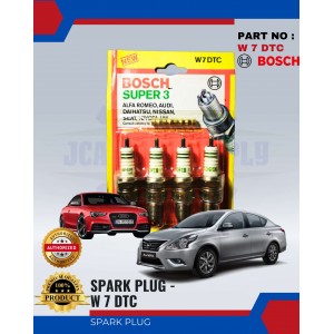 Spark Plug Super 3–Audi-Nissan-Daihatsu-Seat-Toyota-SET-4PCS-BOSCH-W 7 DTC